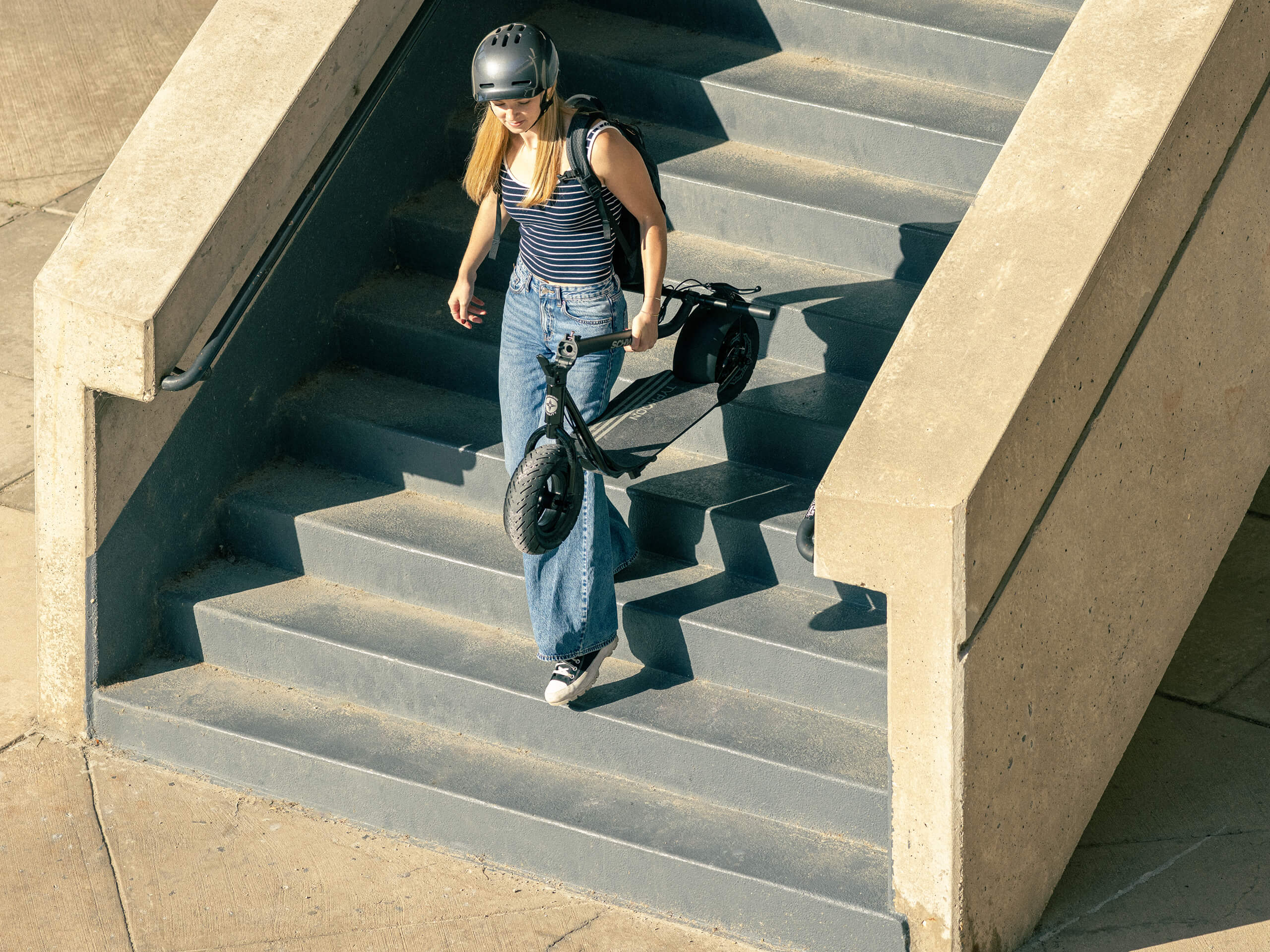 Typhoon Wide Platform Foldable Electric Scooter - Image 6